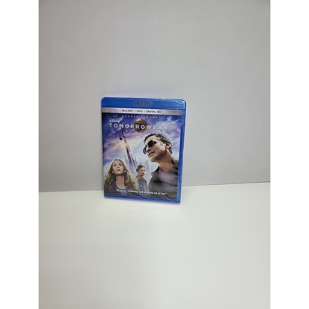 Tomorrowland (Blu-ray‎ + DVD + Digital 2015, 2-Disc Set) NEW Sealed No Slipcover